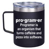 Definition of A Programmer 12oz Stainless Steel Coffee Mug