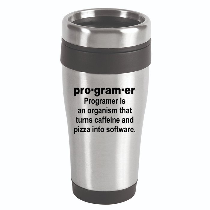Definition of A Programmer 16oz Travel Tumbler