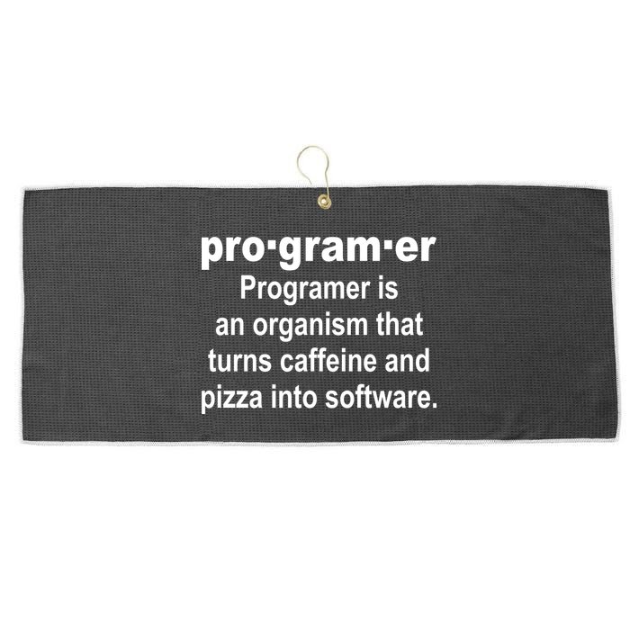 Definition of A Programmer Large Microfiber Waffle Golf Towel