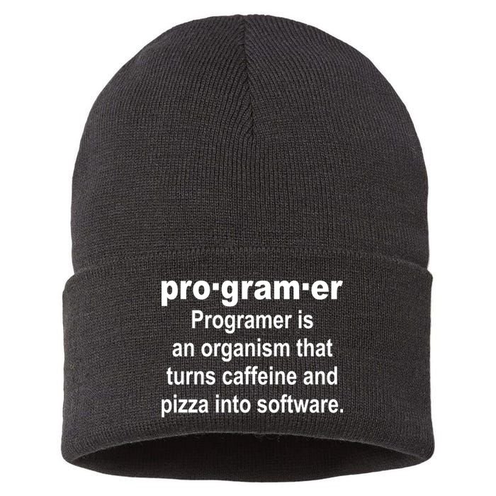 Definition of A Programmer Sustainable Knit Beanie