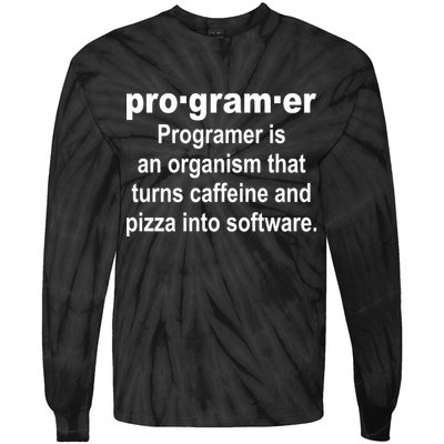 Definition of A Programmer Tie-Dye Long Sleeve Shirt