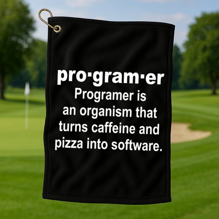 Definition of A Programmer Golf Towel
