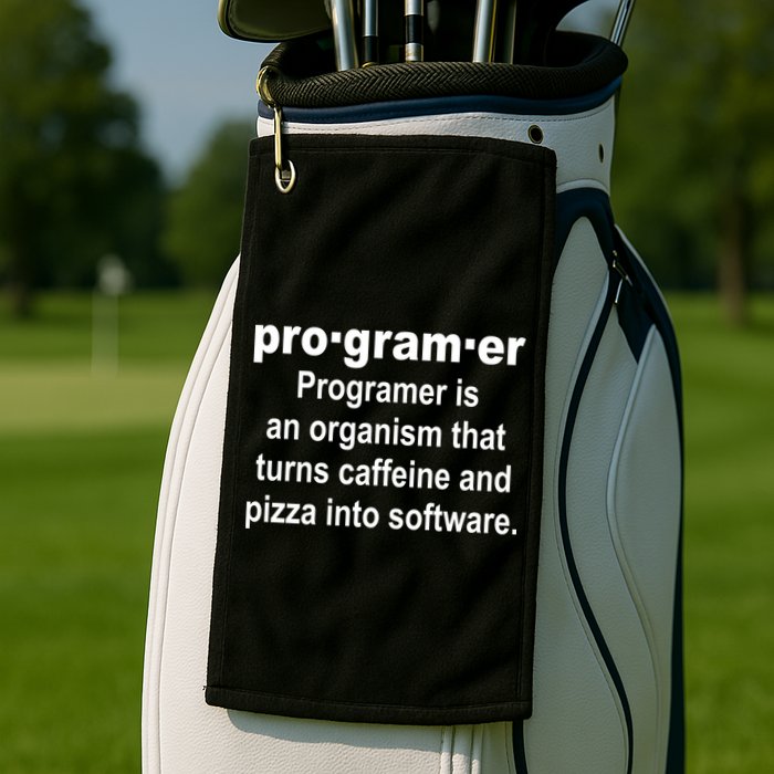 Definition of A Programmer Golf Towel