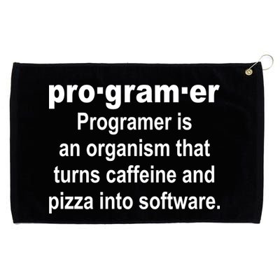 Definition of A Programmer Grommeted Golf Towel