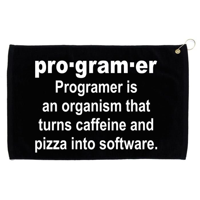 Definition of A Programmer Grommeted Golf Towel