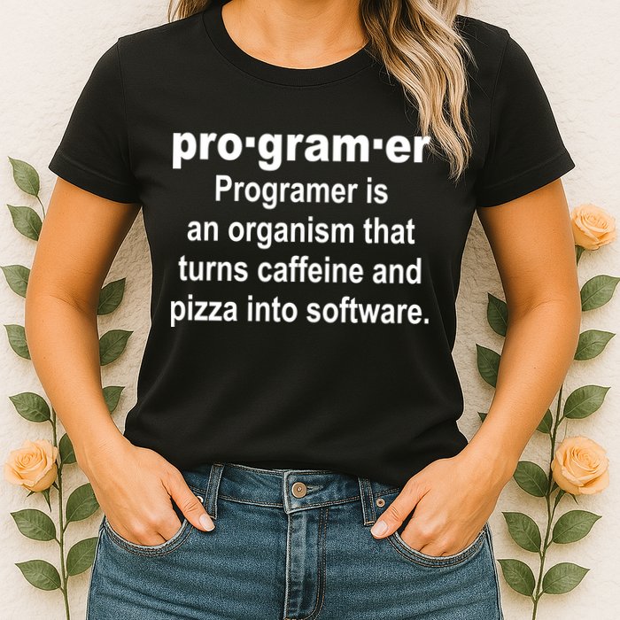 Definition of A Programmer Womens T-Shirt