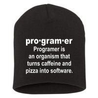 Definition of A Programmer Short Acrylic Beanie