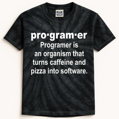 Definition of A Programmer Kids Tie-Dye T-Shirt