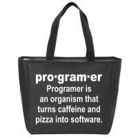 Definition of A Programmer Zip Tote Bag