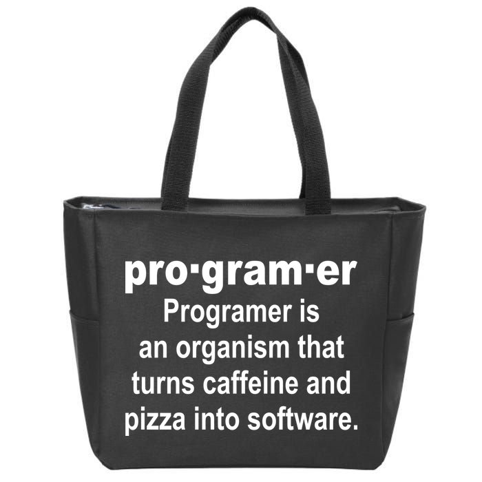 Definition of A Programmer Zip Tote Bag