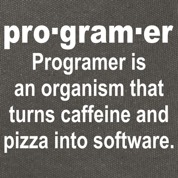 Definition of A Programmer Cotton Canvas Backpack