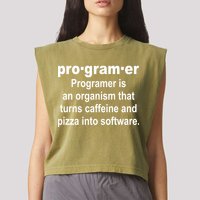 Definition of A Programmer Garment-Dyed Women's Muscle Tee