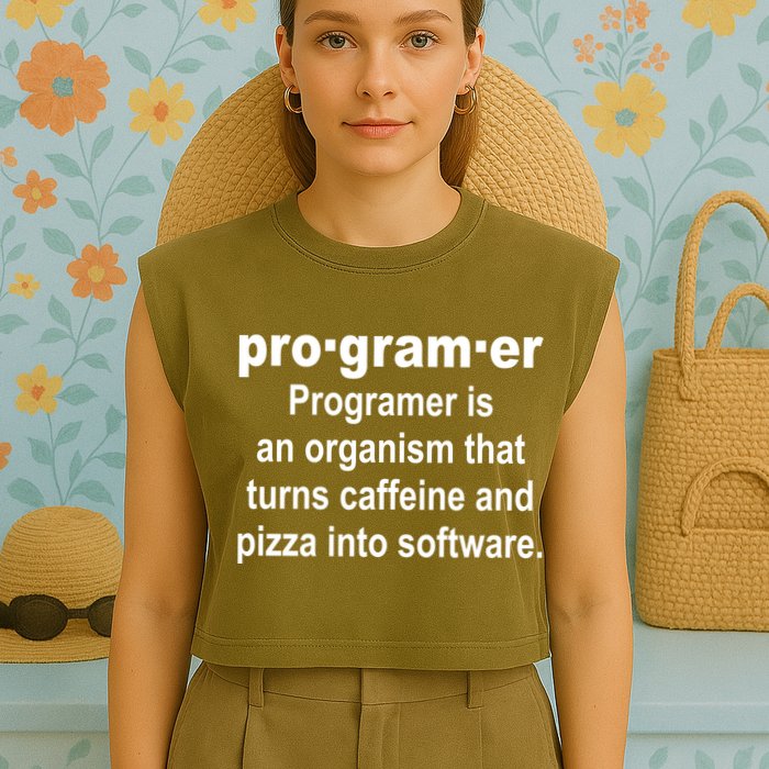 Definition of A Programmer Garment-Dyed Women's Muscle Tee