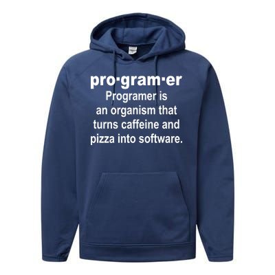 Definition of A Programmer Performance Fleece Hoodie