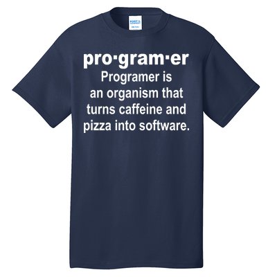 Definition of A Programmer Tall T-Shirt