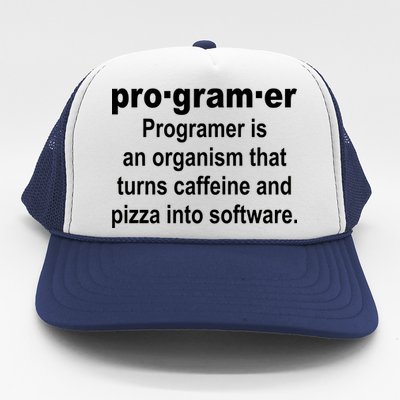 Definition of A Programmer Trucker Hat