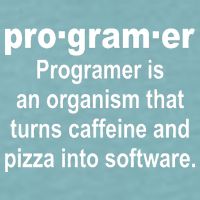 Definition of A Programmer Sueded Cloud Jersey T-Shirt