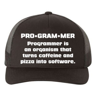 Definition of A Programmer Funny Coffee Yupoong Adult 5-Panel Trucker Hat