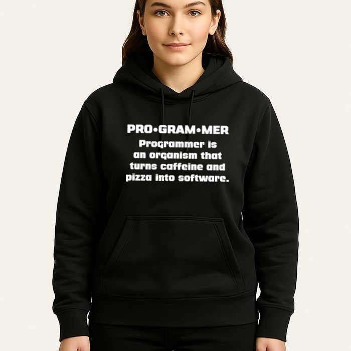 Definition of A Programmer Funny Coffee Hoodie