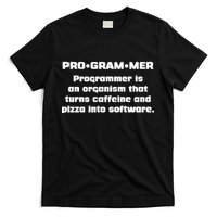 Definition of A Programmer Funny Coffee T-Shirt