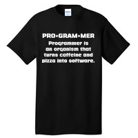 Definition of A Programmer Funny Coffee Tall T-Shirt