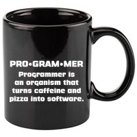 Definition of A Programmer Funny Coffee 11oz C Handle Ceramic Mug