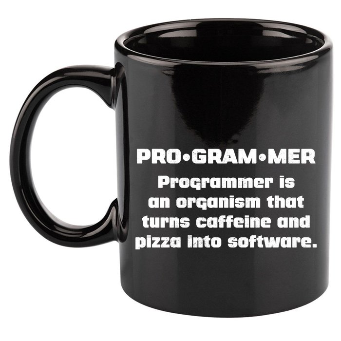 Definition of A Programmer Funny Coffee 11oz C Handle Ceramic Mug