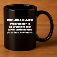 Definition of A Programmer Funny Coffee 11oz C Handle Ceramic Mug