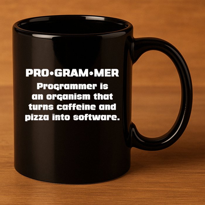 Definition of A Programmer Funny Coffee 11oz C Handle Ceramic Mug