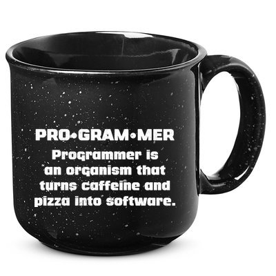 Definition of A Programmer Funny Coffee 15oz Campfire Ceramic Mug