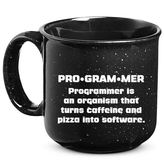 Definition of A Programmer Funny Coffee 15oz Campfire Ceramic Mug