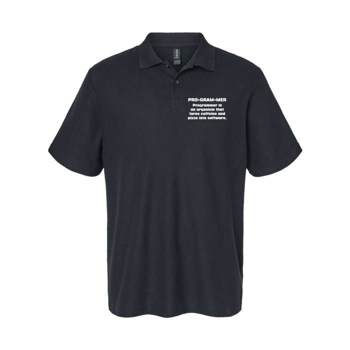 Definition of A Programmer Funny Coffee Polo