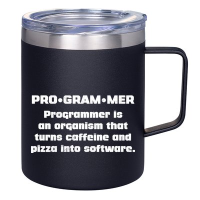 Definition of A Programmer Funny Coffee 12oz Stainless Steel Coffee Mug