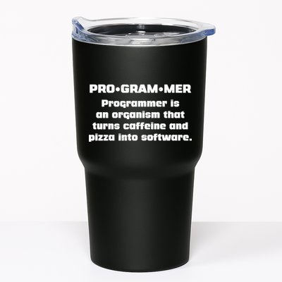 Definition of A Programmer Funny Coffee Tumbler