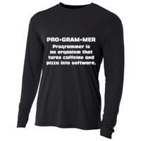 Definition of A Programmer Funny Coffee Cooling Performance Long Sleeve Crew