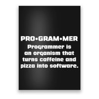 Definition of A Programmer Funny Coffee Poster