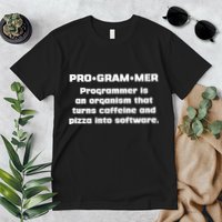 Definition of A Programmer Funny Coffee Premium T-Shirt