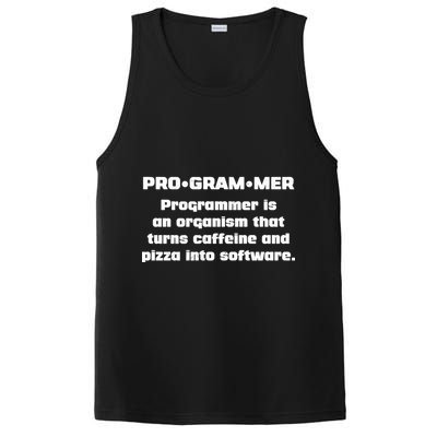 Definition of A Programmer Funny Coffee PosiCharge Competitor Tank