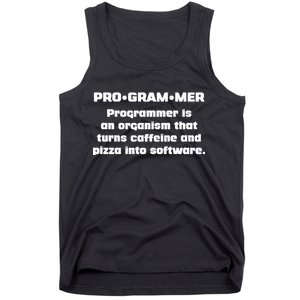 Definition of A Programmer Funny Coffee Tank Top