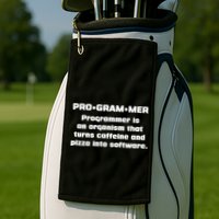 Definition of A Programmer Funny Coffee Golf Towel