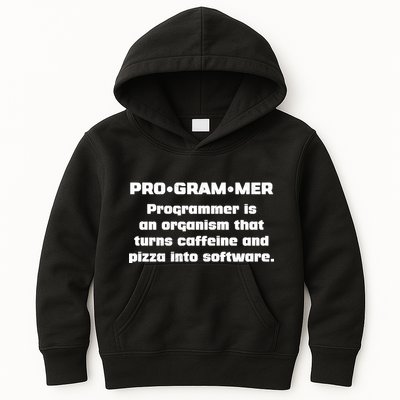 Definition of A Programmer Funny Coffee Kids Hoodie