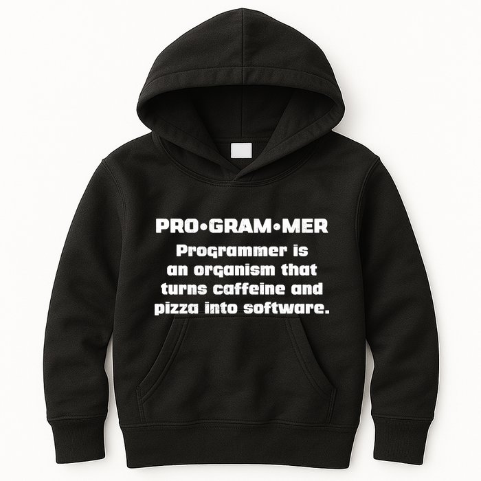Definition of A Programmer Funny Coffee Kids Hoodie