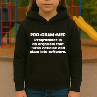 Definition of A Programmer Funny Coffee Kids Hoodie