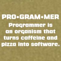 Definition of A Programmer Funny Coffee Garment-Dyed Women's Muscle Tee