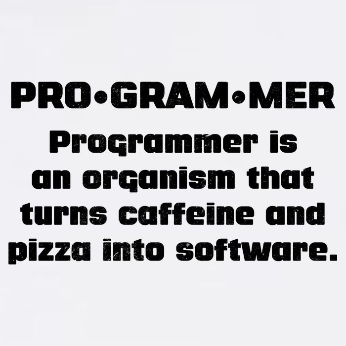 Definition of A Programmer Funny Coffee Garment-Dyed Sweatshirt