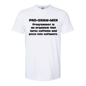 Definition of A Programmer Funny Coffee Softstyle CVC T-Shirt