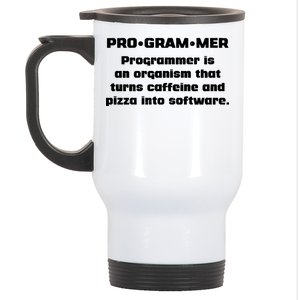 Definition of A Programmer Funny Coffee Stainless Steel Travel Mug