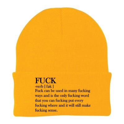 Definition Of F*ck Knit Cap Winter Beanie