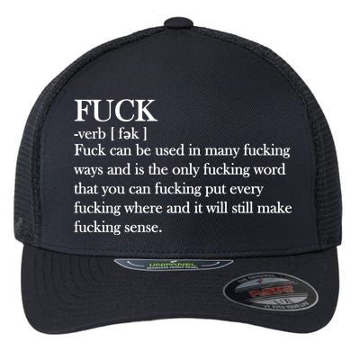 Definition Of F*ck Flexfit Unipanel Trucker Cap