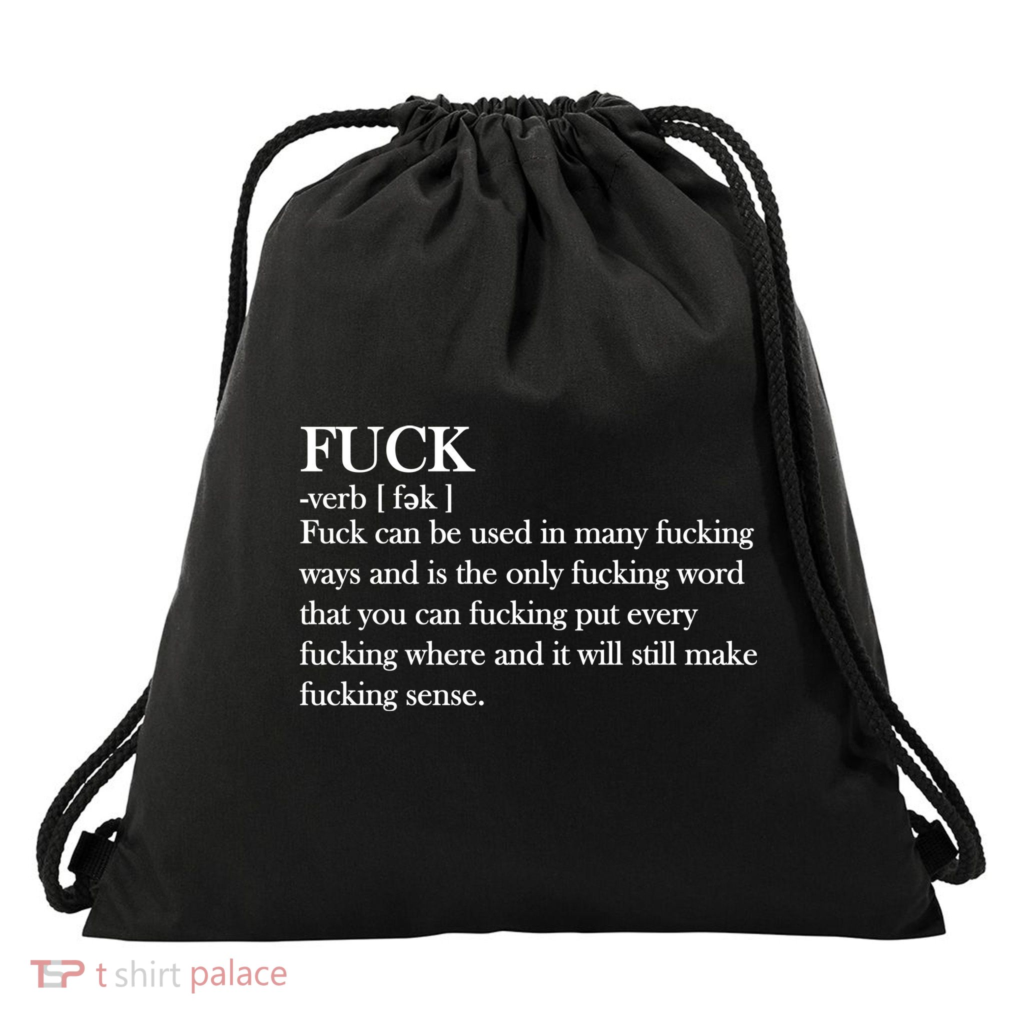 Definition Of F*ck Drawstring Bag